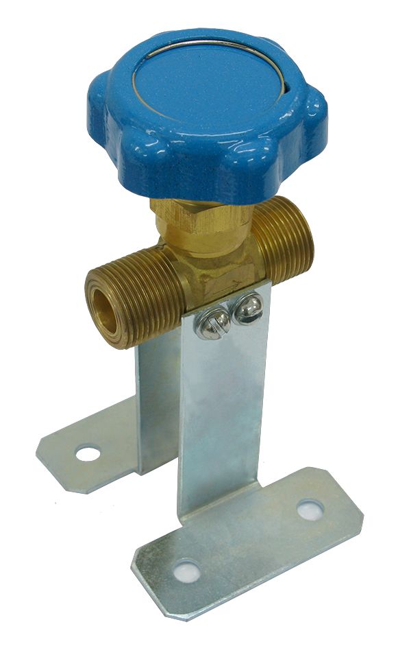 Клапан запорный К-1409-250, синий маховик
